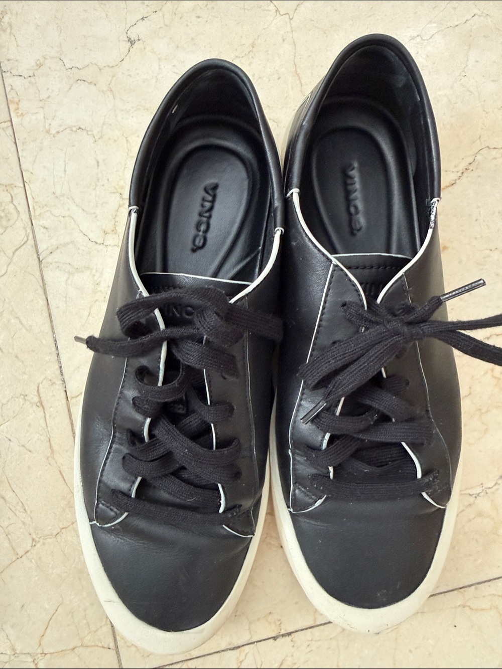 Vince women’s Black Sneakers with White Trim